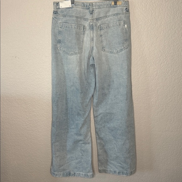 NWT AG Stella Low Slung Palazzo Jeans Light Wash Wide Leg 32 - Picture 6 of 8